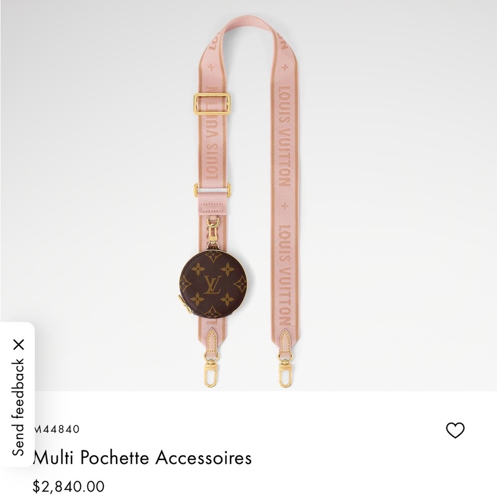 Louis Vuitton Multi Pochette strap light pink.💯% AUTHENTIC‼️ LIKE NEW CONDITION